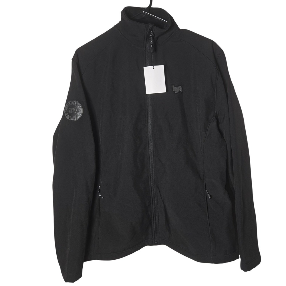 Lyft 1K Driver Club Mens Black Softshell Jacket XL Water Resistant Tech NWT